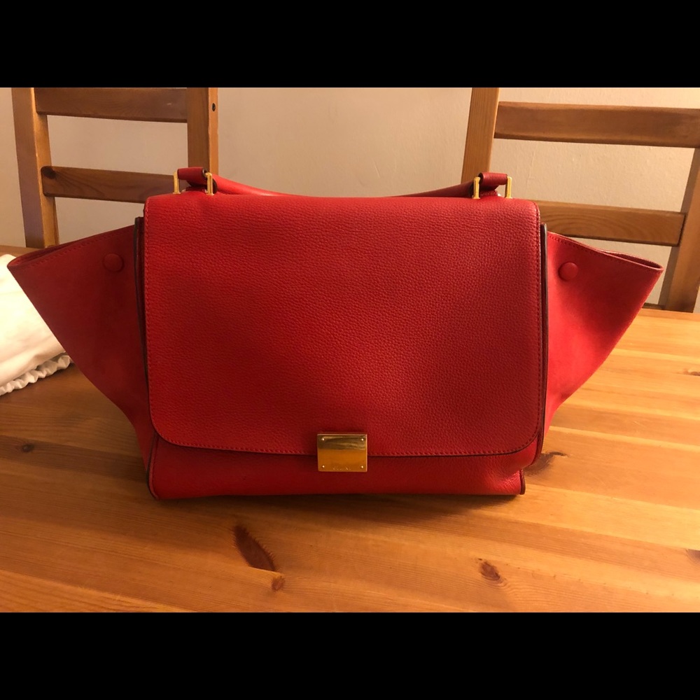 Celine Red Trapeze
